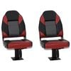 vidaXL 4 Piece Foldable Boat Seat Set High Backrest