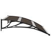 vidaXL Door Canopy Black 120x75 cm PC