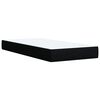 vidaXL Box Spring Bed with Mattress Black 100x200 cm Fabric
