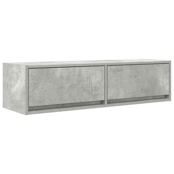 vidaXL TV Cabinet Concrete grey 100 x 31 x 25.5 cm Engineered wood
