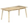 vidaXL Dining Room | Natural | Solid mango wood | 180x90 cm