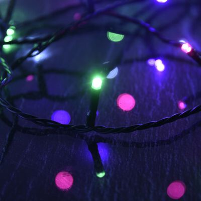 vidaXL LED String with 2000 LEDs Pastel Multicolour 200 m PVC