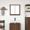 vidaXL Bathroom Wall Cabinet with Mirror Brown Oak 60x21x60 cm