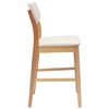 vidaXL Dining Chairs 2 pcs Natural 48 x 49 x 95 cm Solid Rubber Wood