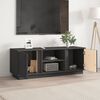 vidaXL TV Cabinet Grey 110x35x40.5 cm Solid Wood Pine