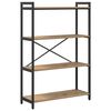 vidaXL Bookshelf 80 x 30 x 120 cm Engineered Wood Artisan Oak