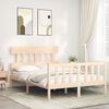 vidaXL Bed Frame without Mattress 140x190 cm Solid Wood Pine