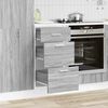 vidaXL Bottom Cabinet Lyon Grey Sonoma 40x46x81.5 cm Engineered Wood