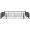 vidaXL Outdoor Dog Kennel Steel 23.52 m&sup2;