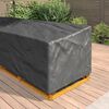 vidaXL Furniture Cover Black 325 x 325 x 80 cm 600D Oxford Fbric