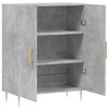 vidaXL Sideboard Concrete Grey 69.5x34x90 cm Engineered Wood