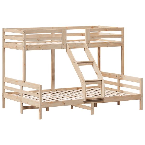 vidaXL Bunk Bed without Mattress 80x200/140x200 cm Solid Wood