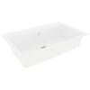 vidaXL Kitchen Sink White 79 x 50 x 31 cm Granite