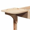 vidaXL Bed Frame with Side Tables Natural 90 x 220 cm Solid Pine Wood
