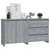 vidaXL 2 Piece Sideboard Grey Sonoma Engineered Wood
