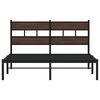 vidaXL Bed Frame without Mattress with Headboard Brown Oak 150x200 cm King Size