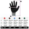vidaXL Work Gloves 24 pcs Grey and Black 11 / XXL Polyester