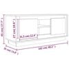 vidaXL TV Cabinet High Gloss White 102x35x45 cm Engineered Wood