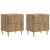 vidaXL Bedside Table 2 pcs Artisan Oak 43 x 34.5 x 48 cm