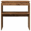 vidaXL Console Table Old Wood 80x30x80 cm Engineered Wood
