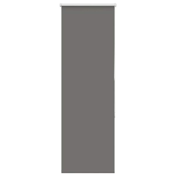 vidaXL Roller Blind Blackout Grey 60x130 cm Fabric Width 55.7 cm Polyester