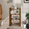vidaXL Book Cabinet/Room Divider Honey Brown 60x35x57 cm Solid Wood
