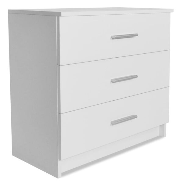 vidaXL Chest of Drawers Engineered Wood 71x35x68 cm White