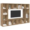 vidaXL TV Cabinet Set 4 pcs Brown 37 x 37 x 142.5 cm Engineered Wood