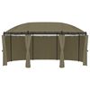 vidaXL Gazebo with Curtains 520x349x255 cm Taupe 180 g/m²