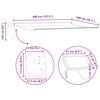 vidaXL Manual Retractable Awning with LEDs White 4 x 2 m