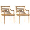 vidaXL 3 Piece Garden Dining Set Solid Wood Teak