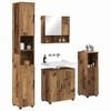 vidaXL Bathroom Furniture Set 4 pcs Old Wood Engineered wood & Metal