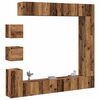 vidaXL 9 Piece TV Cabinet Set Wall-mounted Old Wood Engineered Wood
