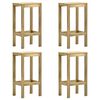 vidaXL Garden Bar Stools 4 pcs Impregnated Pinewood