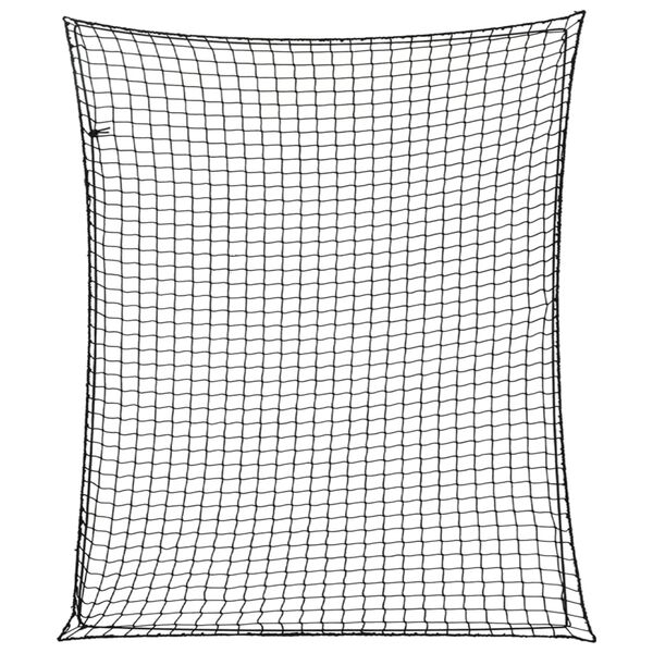vidaXL Trailer Net with Elastic Rope Black 3.5x3 m PP