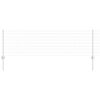 vidaXL Euro Fence with Post 10 x 0.6 m Galvanised Steel Silver Mesh