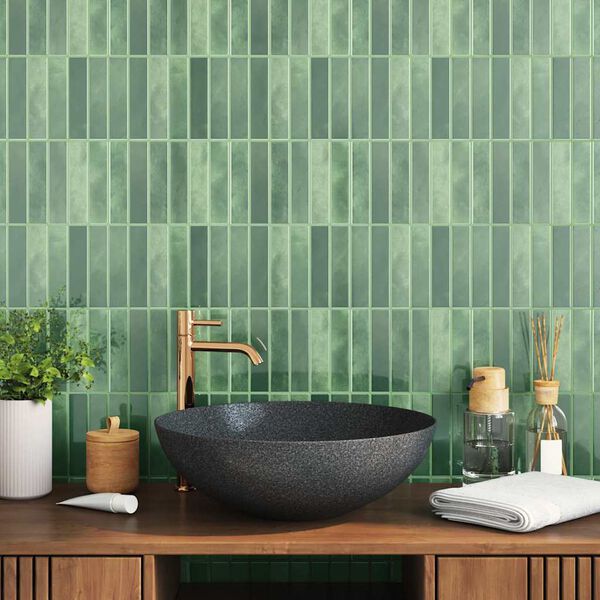 vidaXL Rectangular Tile 20 pcs Dark Green 29 x 23 x 0.08 cm