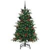 vidaXL Artificial Christmas Tree with 150 LEDs with Stand Green 150 cm