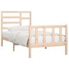 vidaXL Bed Frame without Mattress 100x200 cm Solid Wood Pine