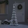 vidaXL LED Christmas Tree Cool White 71 x 71 x 184.5 cm Metal
