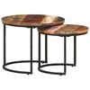 vidaXL Nesting Tables 2 pcs Solid Reclaimed Wood