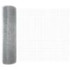 vidaXL Welded Wire Fence Silver 0.6 x 50 m