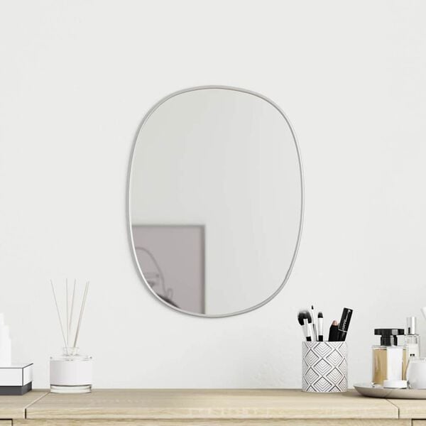 vidaXL Wall Mirror Silver 30x25 cm