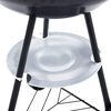 vidaXL Portable XXL Charcoal Kettle BBQ Grill with Wheels 44 cm