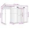 vidaXL Garden Shed with Extended Roof Light Grey 277x107x181 cm Steel