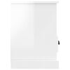 vidaXL TV Cabinet High Gloss White 80x35x50 cm Engineered Wood