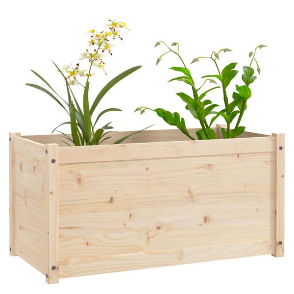 vidaXL Garden Planters 2 pcs 100x50x50 cm Solid Pinewood