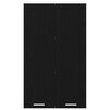 vidaXL Hanging Cabinet Black Oak 60 x 31 x 100 cm Engineered Wood