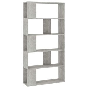 vidaXL Book Cabinet | Concrete Grey | Engineered wood | Medium | Book Cabinet