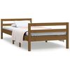 vidaXL Bed Frame without Mattress Honey Brown 90x200 cm Solid Wood Pine